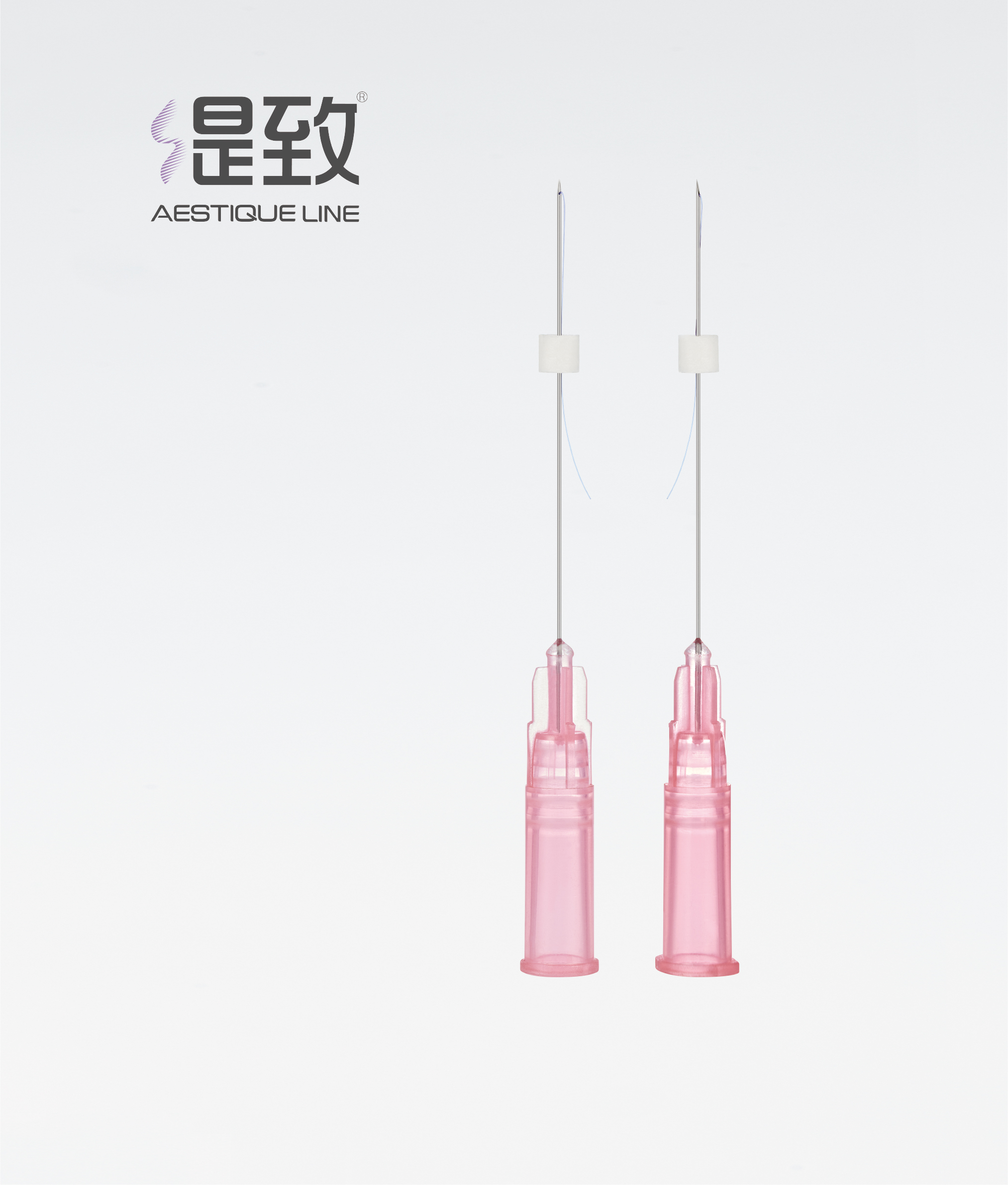 单股平滑线 染紫色 锐针